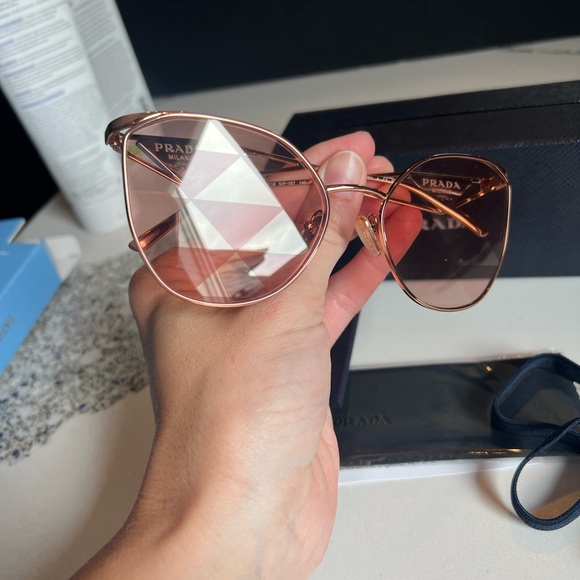 Prada Pink Rose Sunglasses - Picture 9 of 10